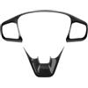 Generic Rivestimento del telaio del pulsante del volante dell'auto for Focus Mk4 | For Ford Focus Mk4, 2019-2021, linea ST, protezione for lo stile dell'auto(Carbon Fiber Black)
