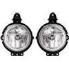 Generic fendinebbia anteriore Compatibile Con Mini Per Cooper 2006 Onwards 2pcs Fendinebbia Paraurti Anteriore Faro Accessori Auto Fendinebbia Assemblea 63172751295(Halogen)