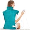 Mia&Coco Termoforo Elettrico Cuscino Termico per Collo e Spalle, 60x85cm 3 livelli di riscaldamento, Timer di Spegnimento Automatico 3 ore, con Cintura in Vita, Flanella, Lavabile in Lavatrice, Verde