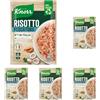 Knorr Risotto alla Pescatora, Risotto Pronto con Ingredienti Naturali, 100% Riso Italiano e Chicci al Dente, Preparazione in Pentola o al Microonde, 175g, 2 Porzioni (Confezione da 5)