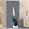 MYCARBON Zanzariera Tenda Termica Magnetica Isola da Freddo(80x200cm) | Chiusura Automatica con Nastro Adesivo per Porta Garage Magazzino Balcone
