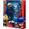 SIN MARCA Set di 2 bambole snodabili MIRACULOUS-LADYBUG-CAT-NOIR-MISIÓN-CUMPLIDA