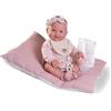 Bambola neonata che fa pipì con cuscino e biberon RECIEN-NACIDA-MIA 42 CM 50414