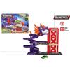 Pista garage con ascensore e rampa a spirale, con 1 auto DRAGON-PIT 43X32X19CM