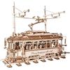 ROBOTIME Modellino meccanico di tram classico a carica