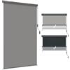 Aufun Tenda da Sole Verticale con Manovella 160x250 cm, Tenda a Rullo per Esterno con Cassetta per Balcone, Terrazzo e Esterni, Protezione da Vento e Sole (1,6 x 2,5 m, Grigio)