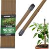 STREND PRO Tutori da Giardino 90 cm, Set da 25 | Ø 11 mm, Acciaio Rivestito in Plastica, Marrone | Per Pomodori e Fagioli