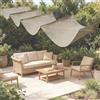 FSMYYXGS Vela Parasole A Onda Retrattile, Esterno Impermeabile Copertura Pergola A Baldacchino,vela a onda regolabile e arrotolabile. ideale per terrazze, cortili, verande e gazebo-khaki||90x450cm