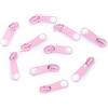 cyclingcolors 10x Cursore Cerniera Ricambio Kit di Riparazione per Cerniera Testa N°3 Cursori per Vestiti Borse Giacche Borse Valigie Jeans, rosa chiaro