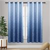 DWCN Tende oscuranti per soggiorno, isolamento termico, a risparmio energetico, per la privacy, con occhielli, per camera da letto, set di 2 pannelli, 132 x 160 cm di lunghezza, blu navy