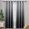 DWCN Tende oscuranti per camera da letto, motivo damascato, isolamento termico, con occhielli, per soggiorno, set di 2 pannelli, 132 x 244 cm di lunghezza
