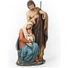 BC BUILDCLASSIC Buildclassic - Statua della Sacra Famiglia Cattolica BC, Presepe per interni, religioso Gfit, decorazione natalizia per la casa, statuetta da collezione 15,2 cm H, scultura rinascimentale fatta a mano