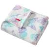 Betsey Johnson - Coperta, morbida coperta burrosa per divano o letto, audacemente peluche e biancheria da letto oversize (farfalla arcobaleno viola, 127 x 178 cm)
