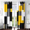 Tyrot Tende oscuranti 100% gialle per camera da letto 274 cm, extra lunghe | Tende oscuranti al 100%, isolamento termico, blocco della luce, oscuramento della stanza, occhiello superiore