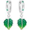 MISEFF Orecchini pendenti in argento 925, motivo farfalle e fiori e foglie, gioielli alla moda, regalo per orecchie sensibili