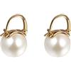 YAXUN Orecchini Donna Placcato Oro con 15mm Tondo Grande Perle Orecchini Pendenti, Regalo di Gioielli per le Donne e Ragazze
