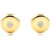 Monde Petit Orecchini per bambini rotondi 3.5 mm - oro giallo 18k (750) - Scatola Regalo - Certificato di garanzia