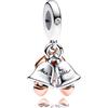 Amuefer Amore Cuore Charm Compatibili Bracciale Collana, Argento Sterling Oro Rosa L'infinito Trifoglio Ciondolo Natale Gioielli Regali per le Donne Ragazza Moglie Bambini Amici