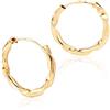 Monde Petit Orecchini a cerchio da donna - oro giallo 18K (750)
