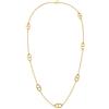 Générique Collana lunga in acciaio inossidabile dorato o argento - lunga 90 cm con maglie ovali - collana elegante alla moda resistente all'acqua - gioiello da donna chic - idea regalo