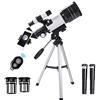 ADITAM Telescopio Telescopio rifrattore astronomico Telescopio astronomico Professionale 70mm HD Mirino ad Alta Potenza per Bambini Adulti Double The Comfort