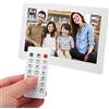 ADITAM Cornice digitale intelligente da 13 pollici, cornice digitale HD 1080P con telecomando, presentazione di supporto, musica di sottofondo, orologio, calendario, regalo per amici e familiari Double the