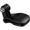 Generic ABS Action Camera Brim Clip per indossabile, senza vite | Formato di montaggio a tesa cappello, inclinazione della telecamera quasi 180 gradi, video POV in prima persona per ciclismo