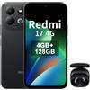Xiaomi REDMI 17,Smartphone 4G+128GB,Helio G91-Ultra processore,display da 6,9 120Hz,Batteria da 7500mAh,Doppia fotocamera posteriore 50MP,Nero,incluso cuffie smart incluse nero