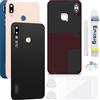 Enkeig Vetro Posteriore per Huawei P20 Lite, Nero | Qualità originale scocca vetro posteriore copribatteria back cover cover posteriore back glass con lente fotocamera kit.