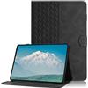 Oduio Custodia per Lenovo Tab P12 12,7 Pollici TB370FU 2023 Cover in Pelle PU Coperchio Tablet Multi-Angli Supporto Pieghevole Cover Protettiva con Auto Sveglia/Sonno, Nero
