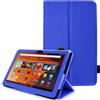 TECHGEAR Smart Case progettata per tutti i nuovi Amazon Fire HD 10 / HD 10 bambini (2023 / 13a generazione) sottile custodia a libro in pelle PU con cinturino da polso e accensione e spegnimento