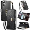 LIAOCY A Tracolla Custodia Per Ulefone Note 23, Cover Con Portafoglio Porta Carte E Scocca Interna In TPU, Antiurto E Antigraffio Con Supporto, Black.