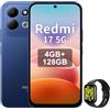 Xiaomi REDMI 17 5G Smartphone 4G+128GB,Helio G91-Ultra processore,display da 6,9 120Hz,Batteria da 7500mAh,Doppia fotocamera posteriore 50MP,Blu,incluso Smart Watch