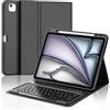 IVEOPPE Tastiera per iPad Air 13 M4 2026/M3 2025/M2 2024/iPad Pro 12.9 3-6 Gen | Cover Keyboard Staccabile, Italiano QWERTY, Custodia Tastiera Bluetooth con Portapenna per iPad Air 13 Pollici, Nero