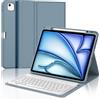 JADEMALL Custodia Tastiera per iPad Air 13 Pollici M4/M3/M2 2026/2025/2024 | Italiano QWERTY Tastiera Magnetica Staccabile Bluetooth con Supporto Pencil per iPad Air 13 M4/M3/M2 2026/2025/2024, Blu