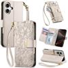 LIAOCY A Tracolla Custodia Per Ulefone Note 23, Cover Con Portafoglio Porta Carte E Scocca Interna In TPU, Antiurto E Antigraffio Con Supporto, White.