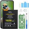 Beefix Batteria da 5000mAh per Samsung Galaxy A54/A34 - EB-BA546ABY | Batteria sostitutiva ad alta capacità SM-A346, kit completo con strumenti di riparazione