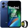 Xiaomi REDMI 17,Smartphone 4G+128GB,Helio G91-Ultra processore,display da 6,9 120Hz,Batteria da 7500mAh,Doppia fotocamera posteriore 50MP,Blu,incluso Smart Watch