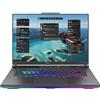 ASUS Computer portatili ROG Strix G16 da 16 pollici FHD+ 165Hz/7ms IPS antiriflesso | Core i9-13980HX | 16 GB di RAM | 1 TB | NVIDIA RTX 4070 | Windows 11 | Tastiera QWERTZ con RGB a 4 zone | Grigio