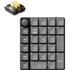 Keychron K0 Max Tastierino Numerico Wireless Low-Profile, 27 Tasti, 1000 Hz Polling Rate, 2.4 GHz/BT 5.3/USB-C, RGB, Interruttore Banana, QMK Custom Numpad Programmabile per laptop, tablet, PC