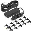 hafiuege 90W Alimentatore Universale Notebook - 15 Connettori(Senza USB-C) | Compatibile con HP Pavilion Lenovo IdeaPad Dell Inspiron Acer Aspire Swift ASUS VivoBook Toshiba Caricatore