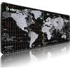 Kimpad World Series - Tappetino per mouse Gaming XL - Speed & Control - Mappa mondo 800 x 300 x 4 mm gomma naturale - Migliora precisione e velocità - Bordi ultra resistenti - Mousepad impermeabile