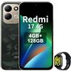 Xiaomi REDMI 17,Smartphone 4G+128GB,Helio G91-Ultra processore,display da 6,9 120Hz,Batteria da 7500mAh,Doppia fotocamera posteriore 50MP,Verde,incluso Smart Watch