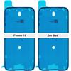 IS-TECK Set di 2 adesivi di ricambio per iPhone 16 Pro Max Plus, per display e custodia, pellicola impermeabile LCD (iPhone 16)