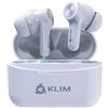 KLIM Pods V2 - NOVITÀ 2024 - Auricolari Bluetooth Bianchi + Suono di alta qualità + Eccellente isolamento + Associazione semplice e rapida + Batteria a lunga durata 24H + Cuffie Bluetooth senza fili