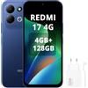 Xiaomi REDMI 17,Smartphone 4G+128GB,Helio G91-Ultra processore,display da 6,9 120Hz,Batteria da 7500mAh,Doppia fotocamera posteriore 50MP,Blu,Con caricatore da 45W