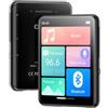 Oilsky 128GB Lettore MP3 Bluetooth 5.4, Oilsky 2,4'' Schermo Touch Mp3, Lettore Musicale MP3 Portatile con Altoparlanti, Radio FM, Ebook (Nero)