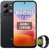 Xiaomi REDMI 17 5G Smartphone 4G+128GB,Helio G91-Ultra processore,display da 6,9 120Hz,Batteria da 7500mAh,Doppia fotocamera posteriore 50MP,Nero,incluso Smart Watch