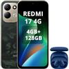 Xiaomi REDMI 17,Smartphone 4G+128GB,Helio G91-Ultra processore,display da 6,9 120Hz,Batteria da 7500mAh,Doppia fotocamera posteriore 50MP,Verde,incluso cuffie smart incluse blu