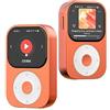 SHANLING QII CS43131X4 - Lettore musicale MP3, display touch da 2,09 pollici, Bluetooth 5.2, 3,5 mm + 4,4 mm, batteria da 1850 mAh (arancione)